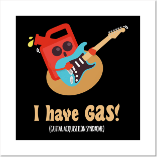 GAS Guitar Lover Acquisition Syndrome | Funny Guitarist Posters and Art